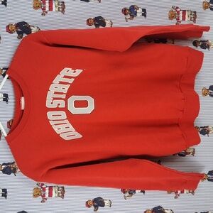 Ohio State University Vintage youth LG or Women's SM red pullover sweatshirt